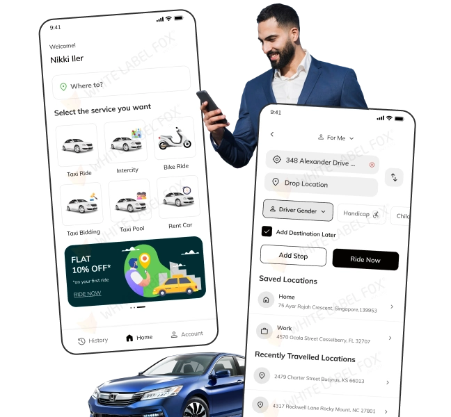 Uber Clone - AI-Powered Taxi Booking App Solution