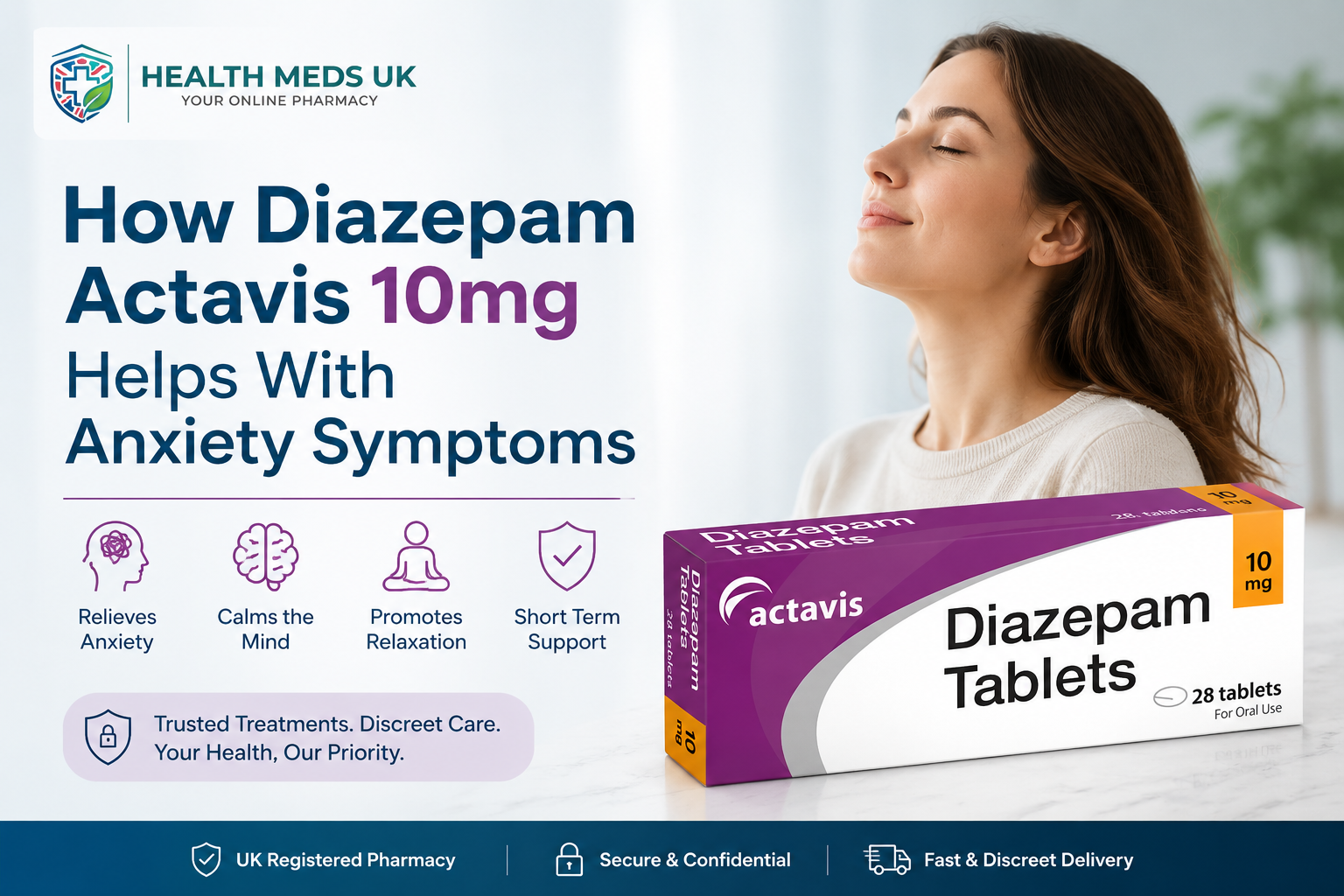 How Diazepam Actavis 10mg Helps With Anxiety Symptoms